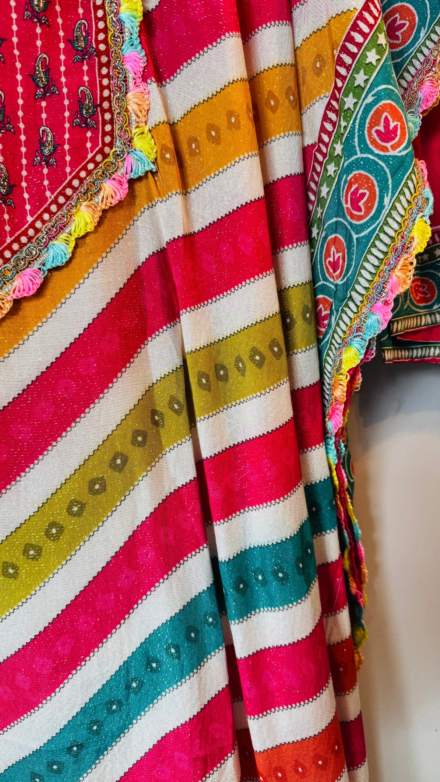 Multi color Kaftan Set- Ready to wear